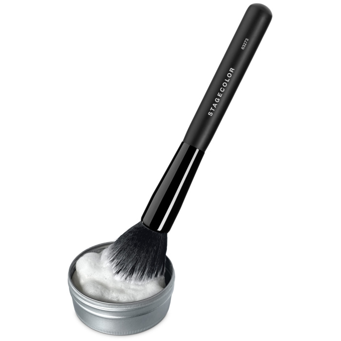 brush soap with a brush